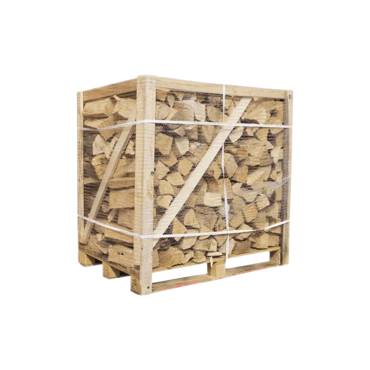 Buchenbrennholz 33 cm, auf Palette gestapelt, 1 rm / 1,6 srm – 500 kg