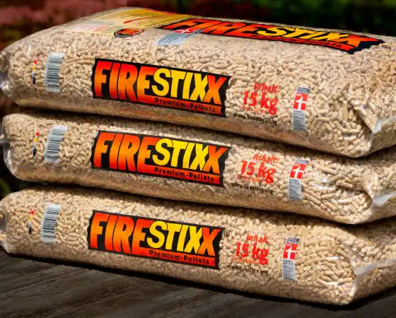 Firestixx Premium-Pellets DINplus/ENplus A1 – Palette mit 66 Säcken, 990 kg