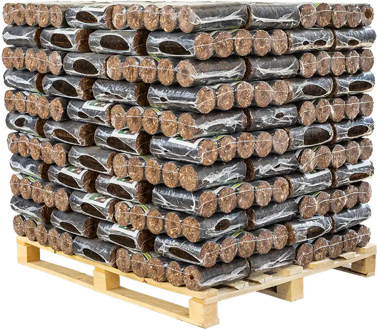 Biomac Glut- und Nachtbriketts extra hart – Palette 1000 kg